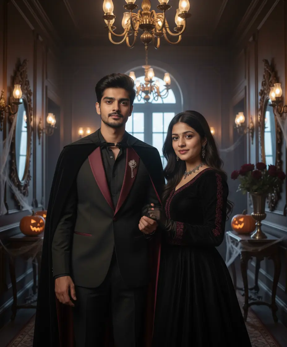 AI-generated example from Halloween AI photo prompts
