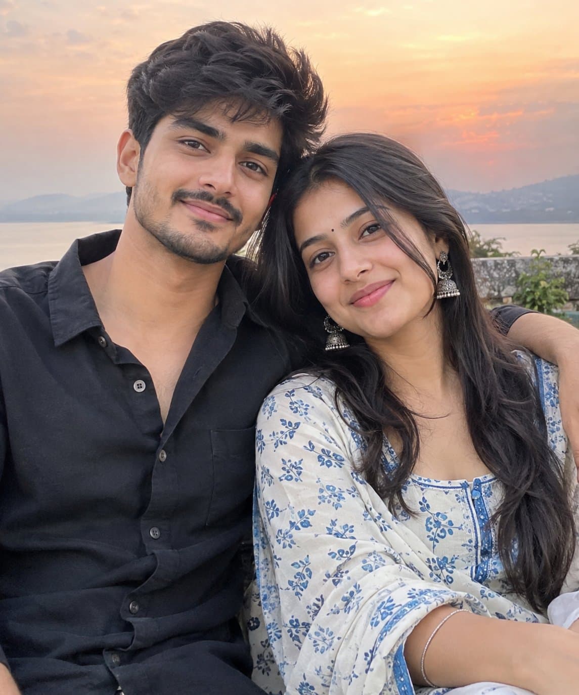 Original photo used for Cinematic Bollywood Couple Portrait