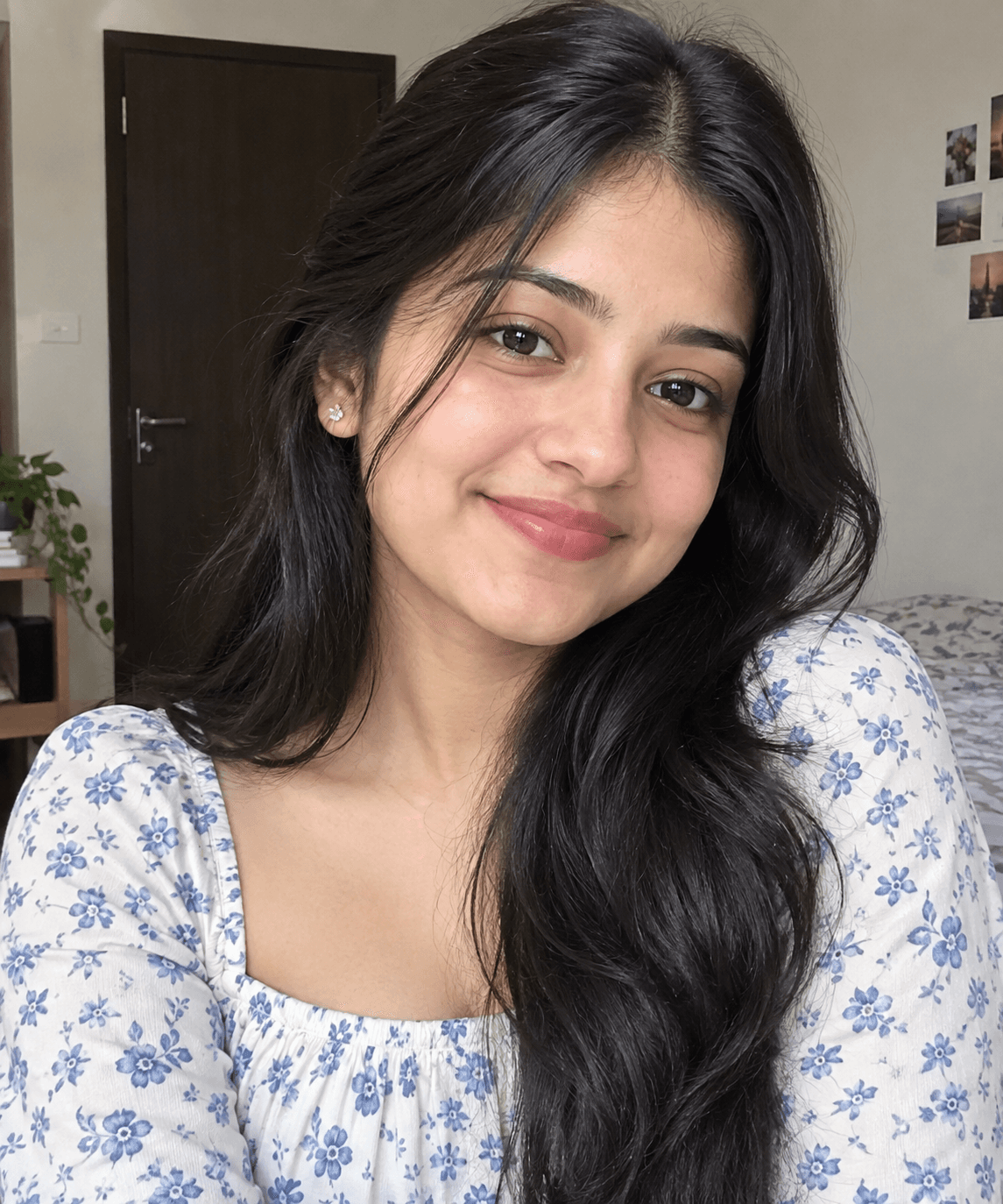 Original photo for Sunlit Grassland Selfie