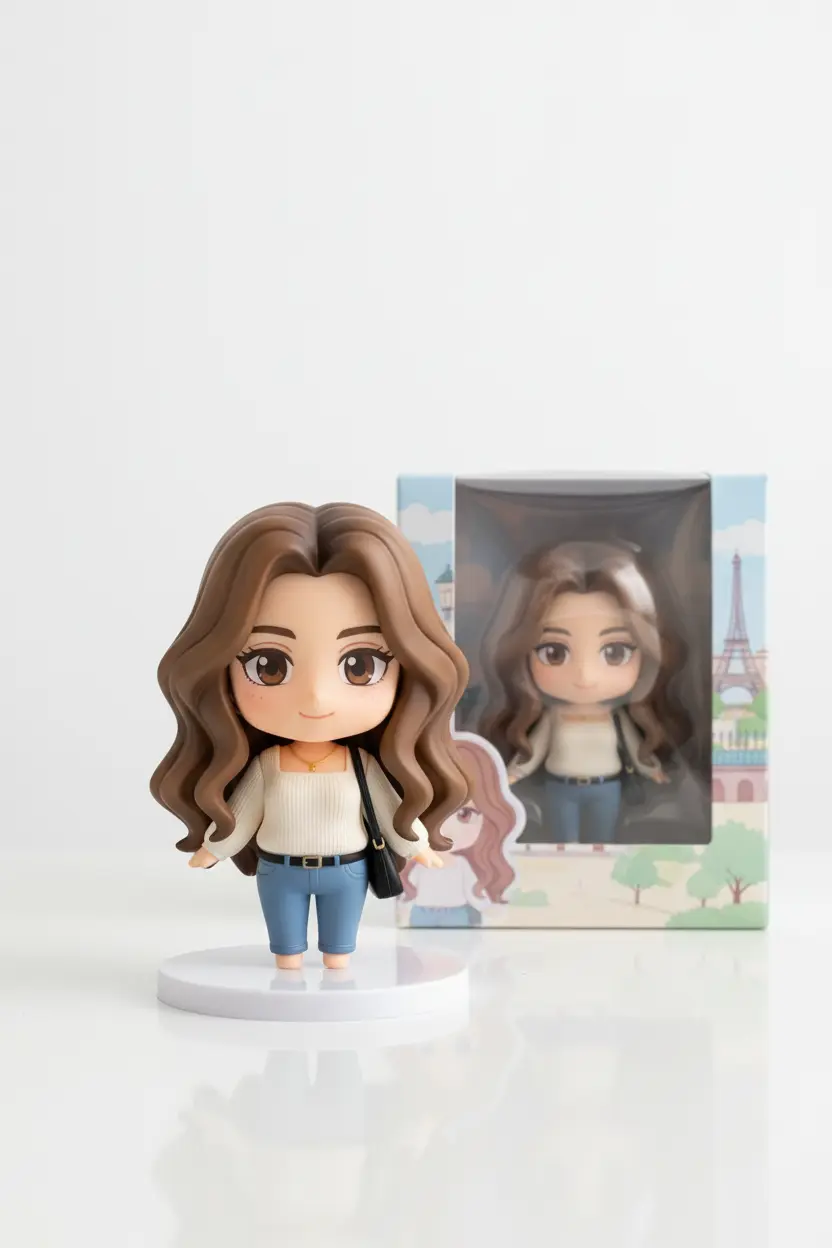 AI-generated example from 3D figurine AI prompts