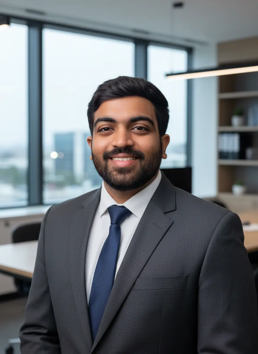 AI-generated example from LinkedIn headshot AI prompts