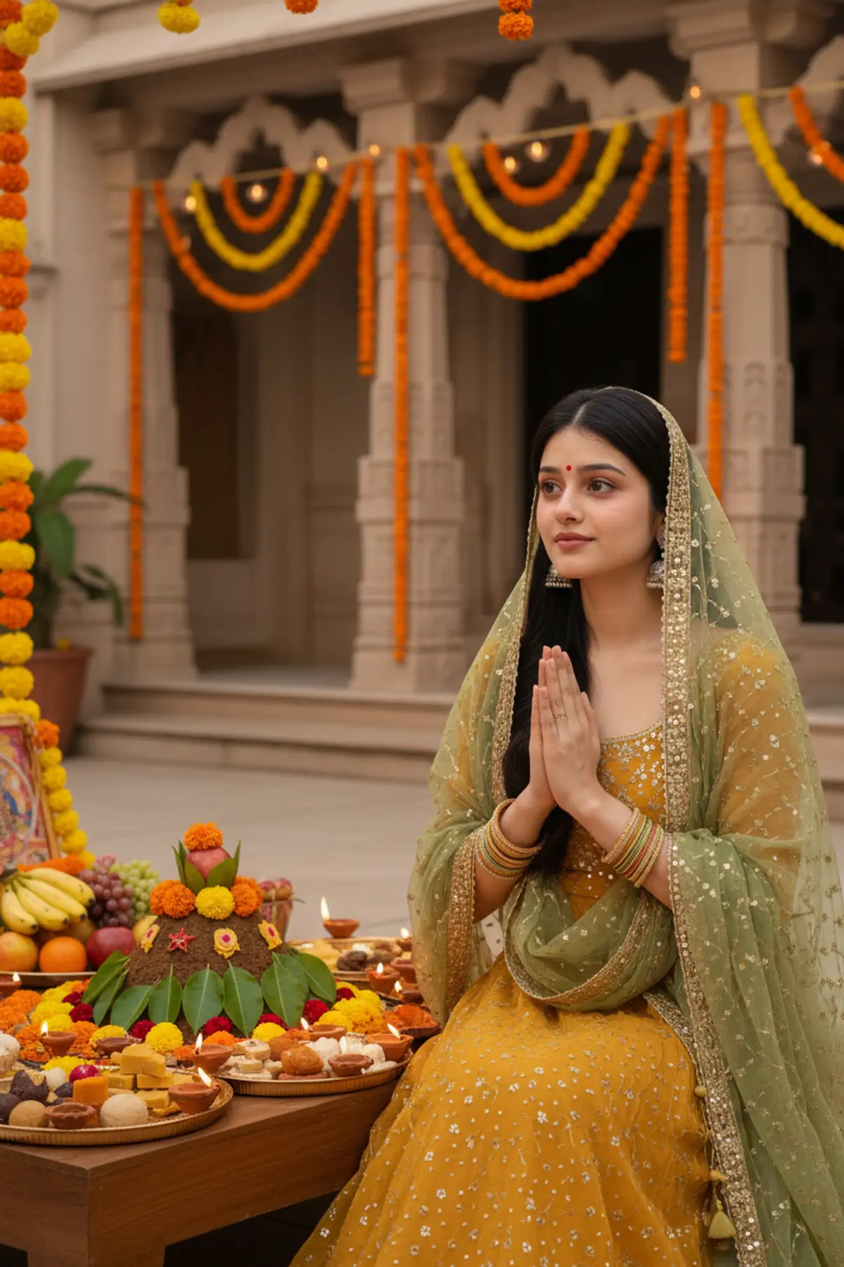 Govardhan Puja โ A Celebration of Gratitude ๐๐ผ AI photo by Serene