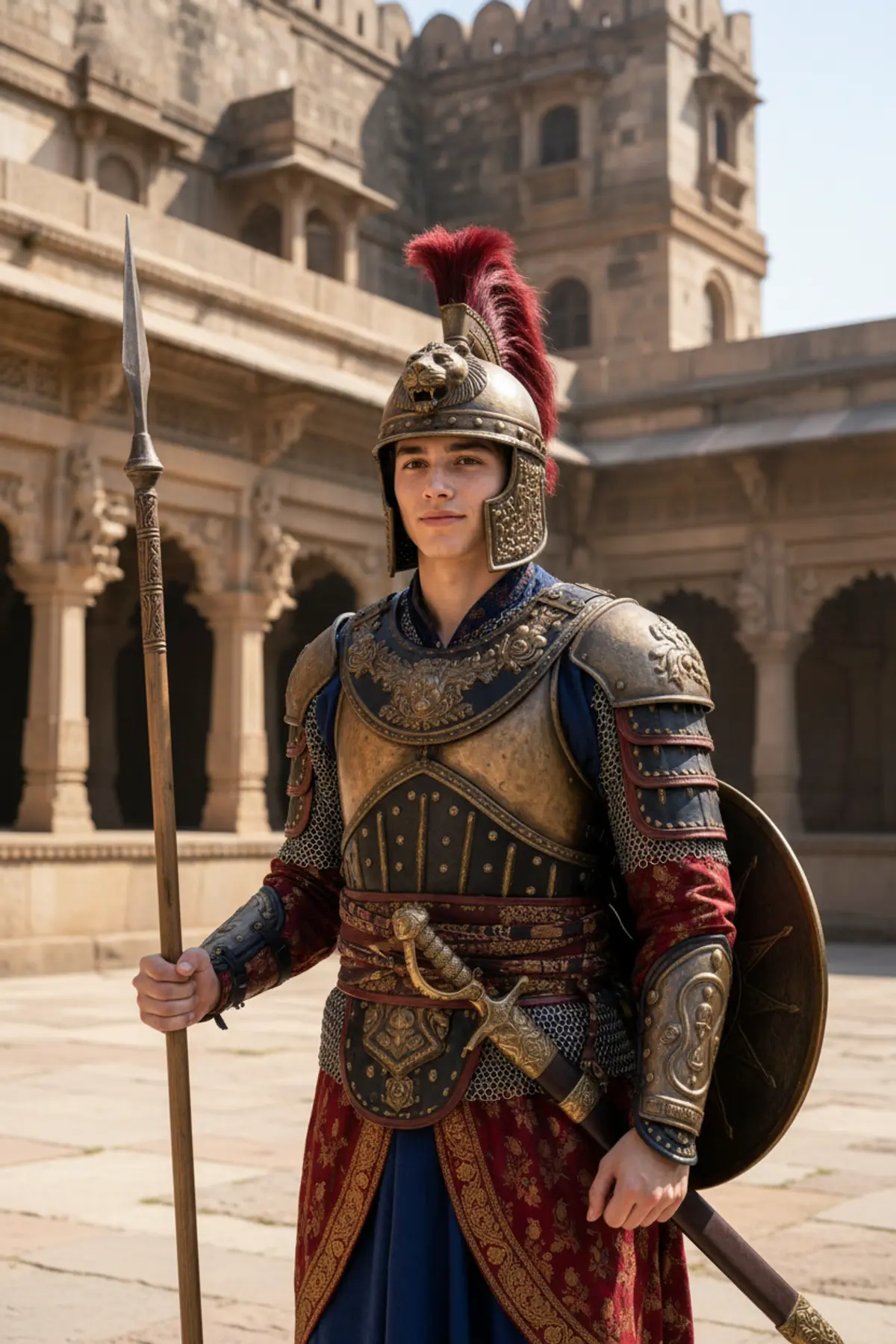 Ancient Indian Warrior AI photo by Serene