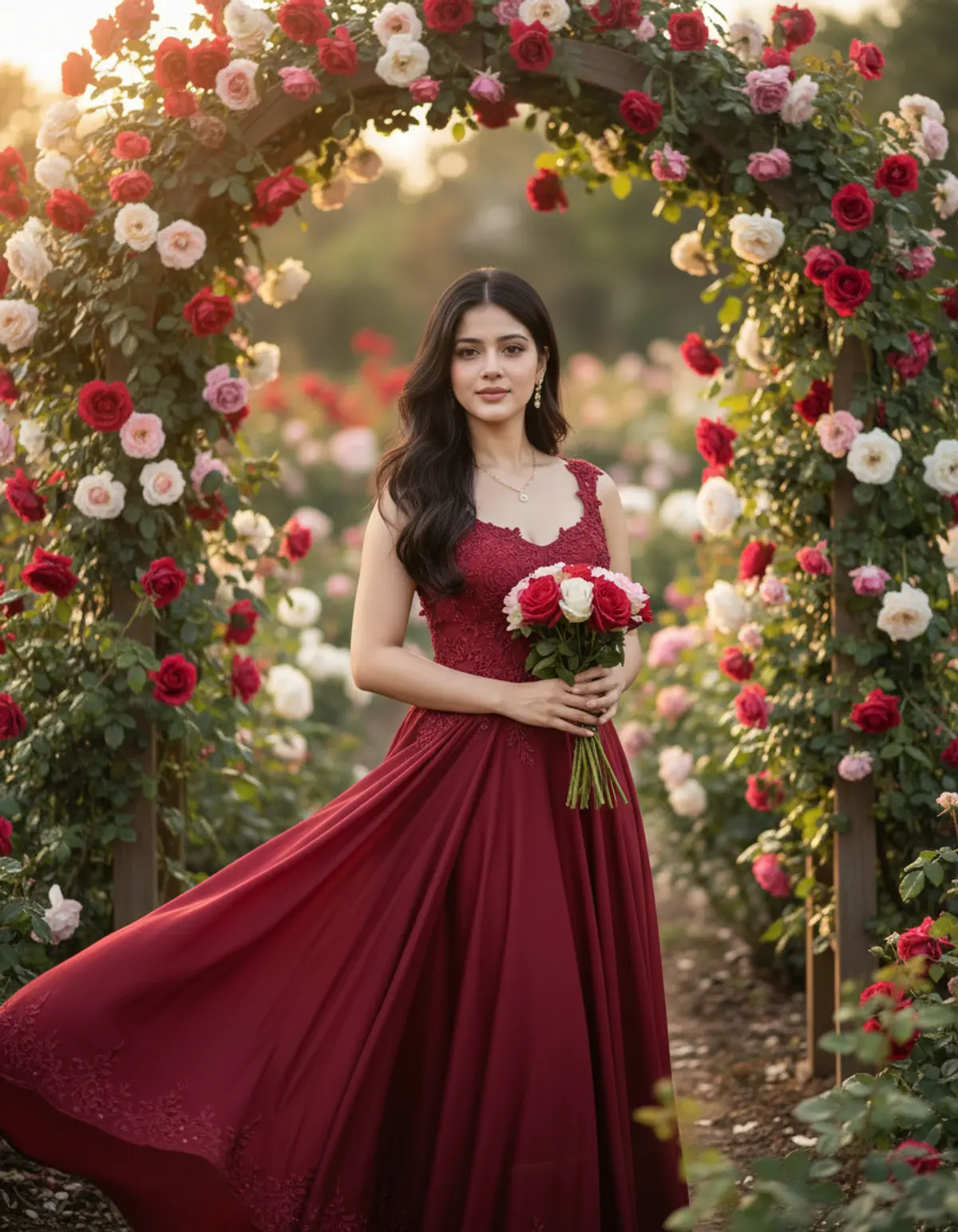 Valentine’s Day — Romantic Rose Garden 🌹💕 | Love in Bloom AI photo by Serene, example 1