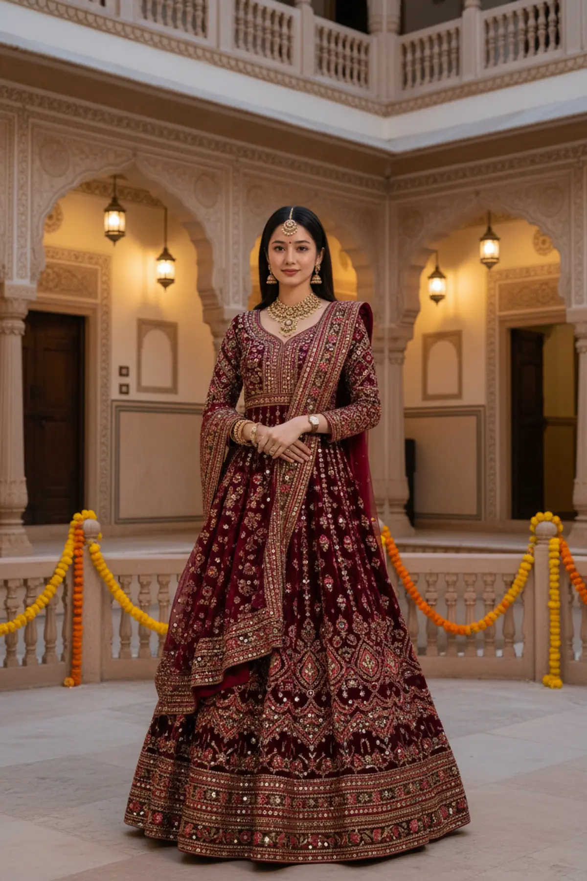 Traditional Gujarati Look AI photo by Serene