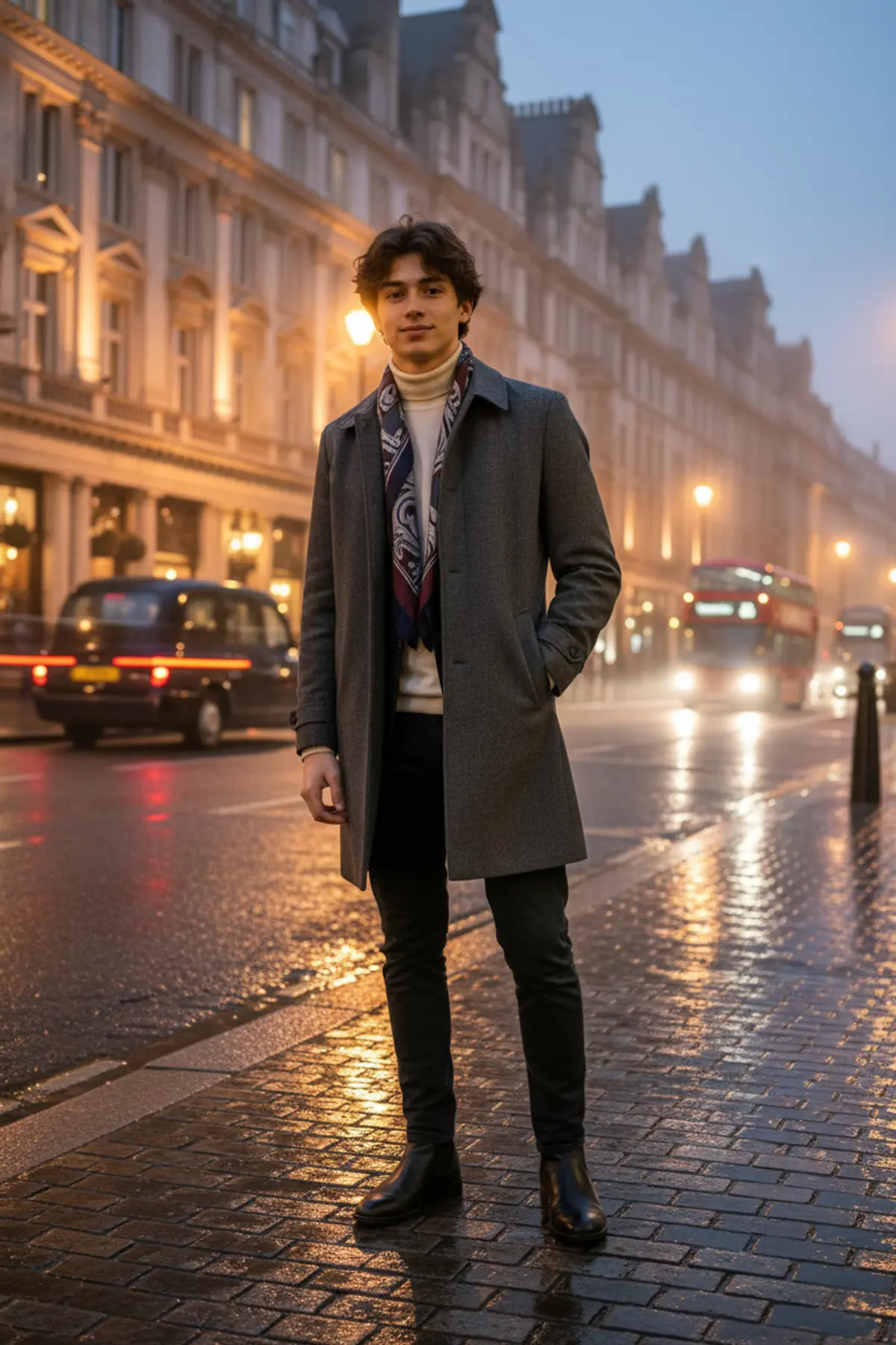London Luxury Portrait: AI-generated from the original photo