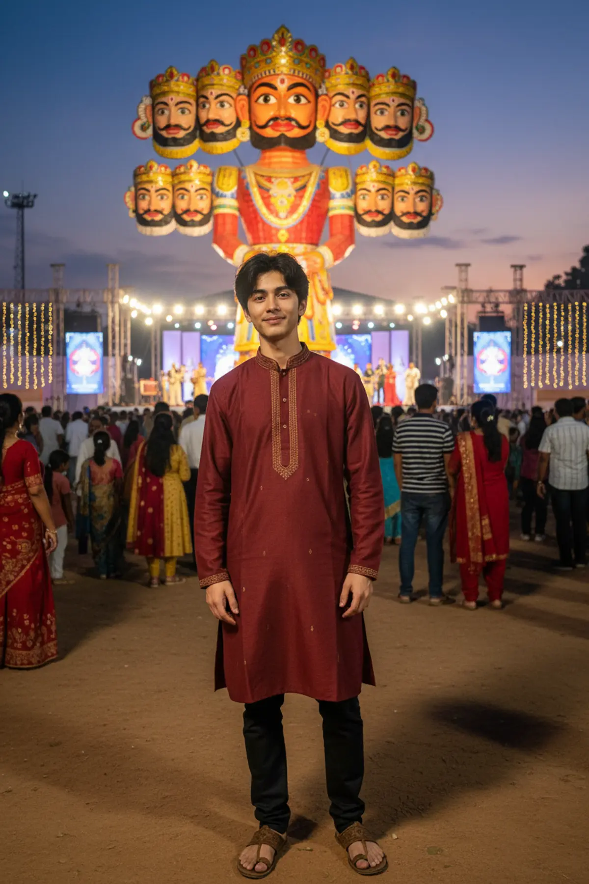 Dussehra 2026 โ The Victory of Good Over Evil ๐๐น AI photo by Serene, example 1