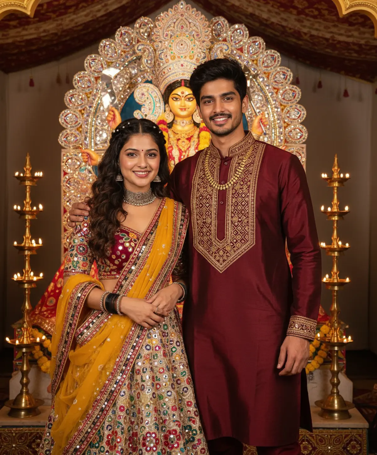 Couple – Navratri 2026 ❤️✨ AI photo by Serene, example 1