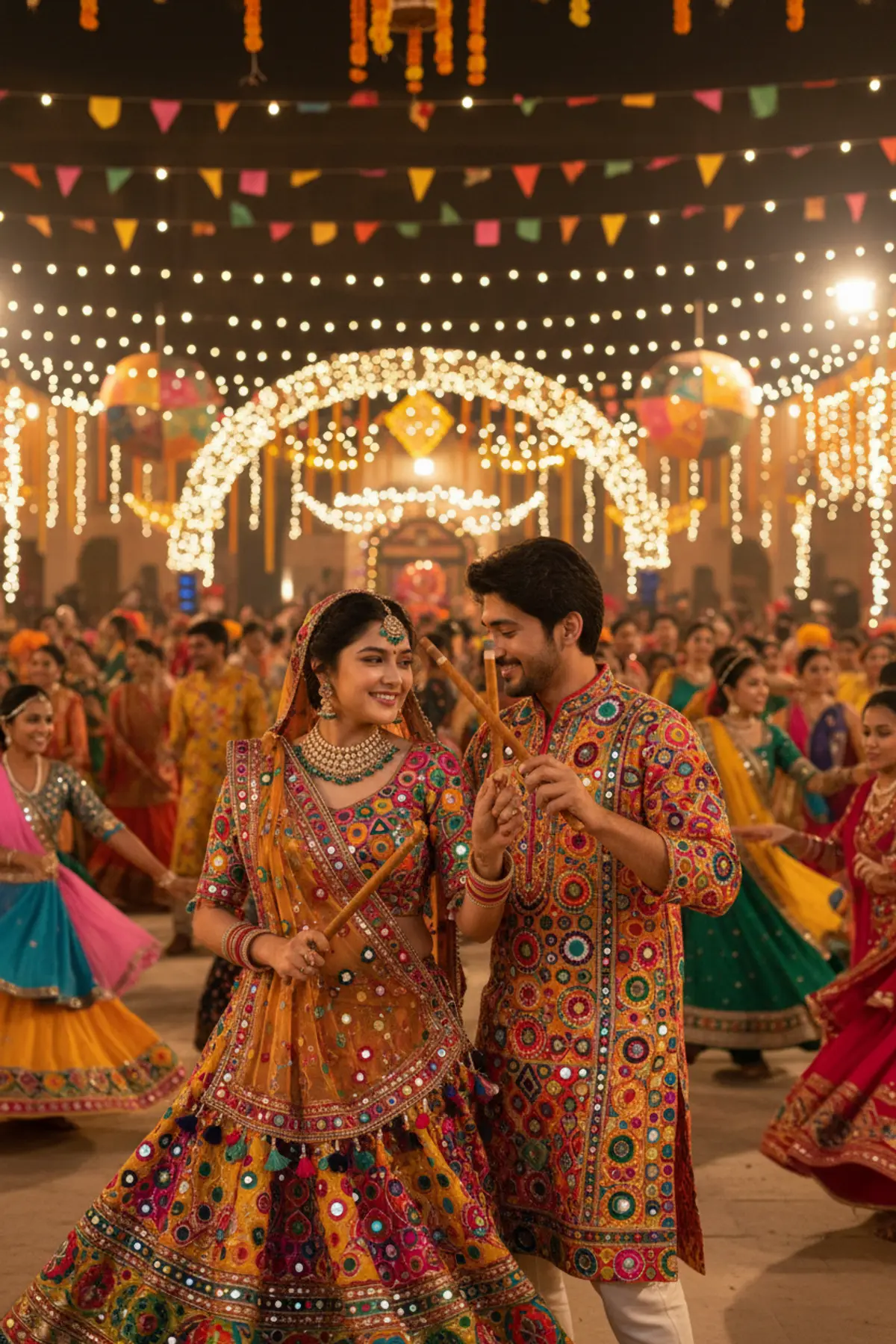 Ahmedabad Navratri Garba AI photo by Serene