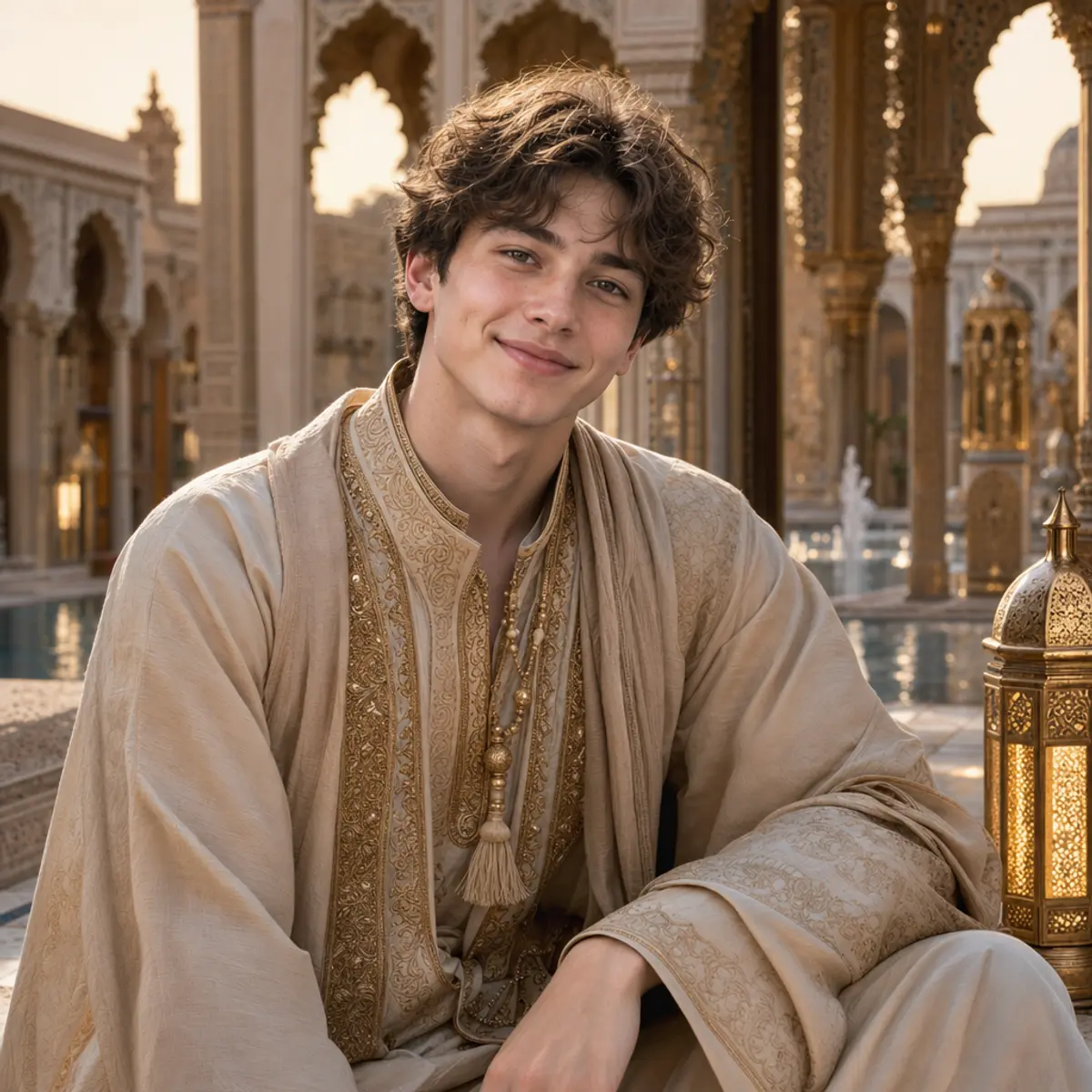 Arabian Palace: AI-generated from the original photo