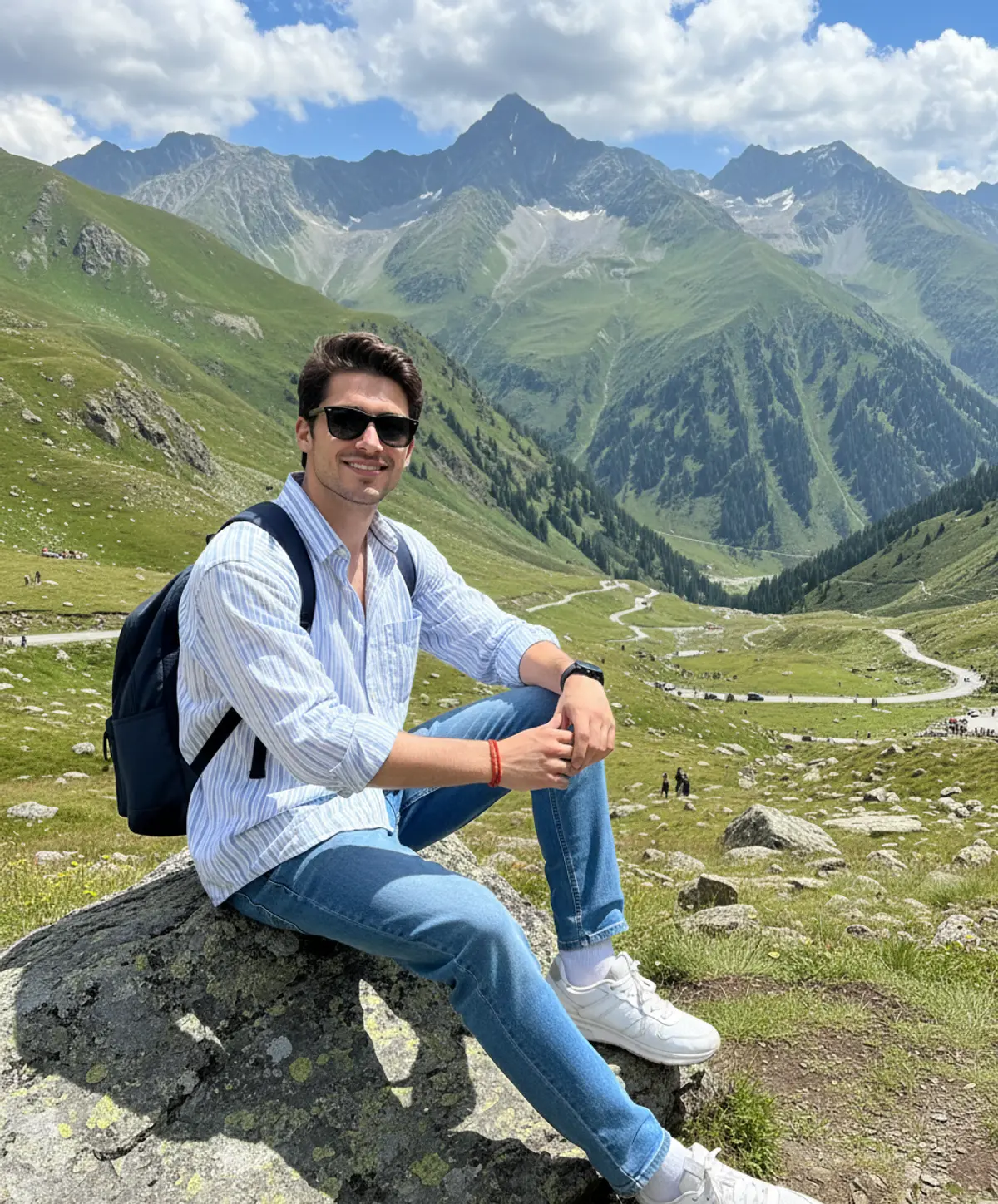Himalayan Road Trip Escape AI photo by Serene