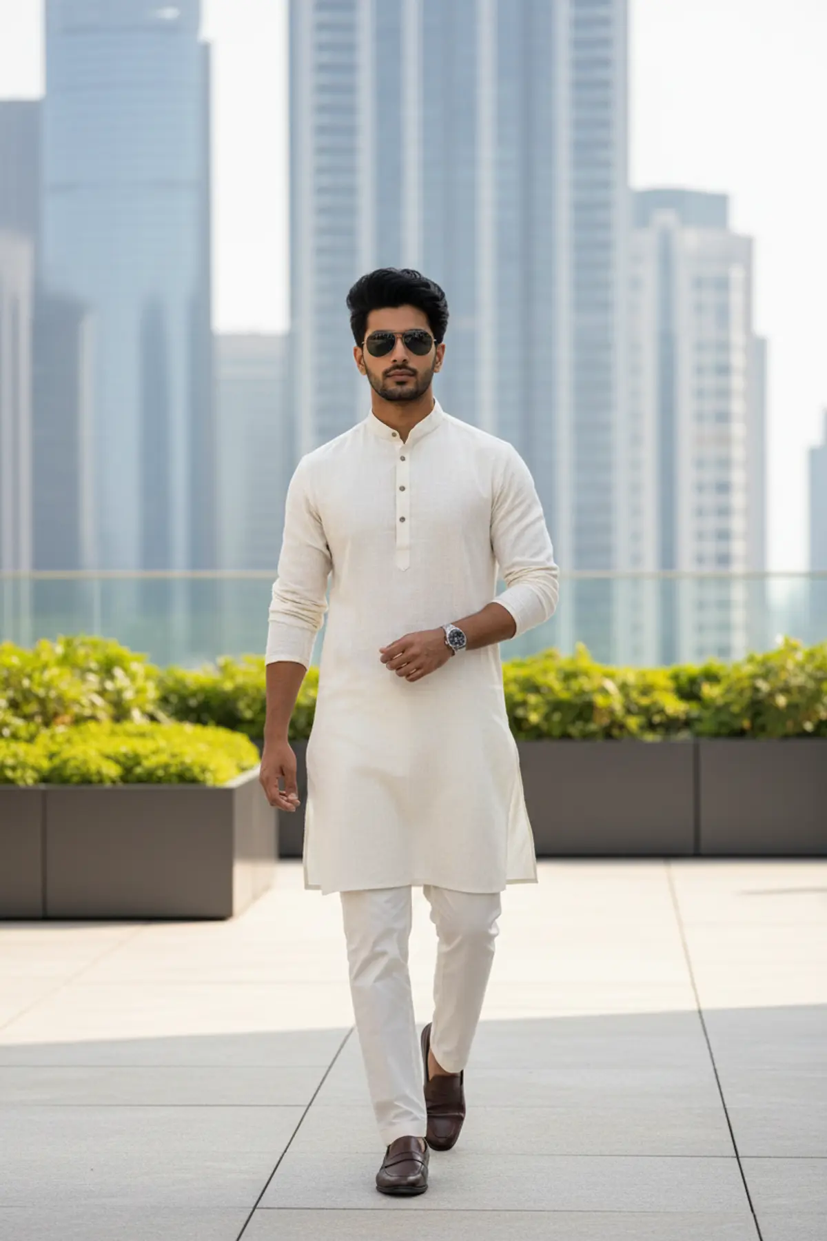 Indian Fashion Portrait: AI-generated from the original photo