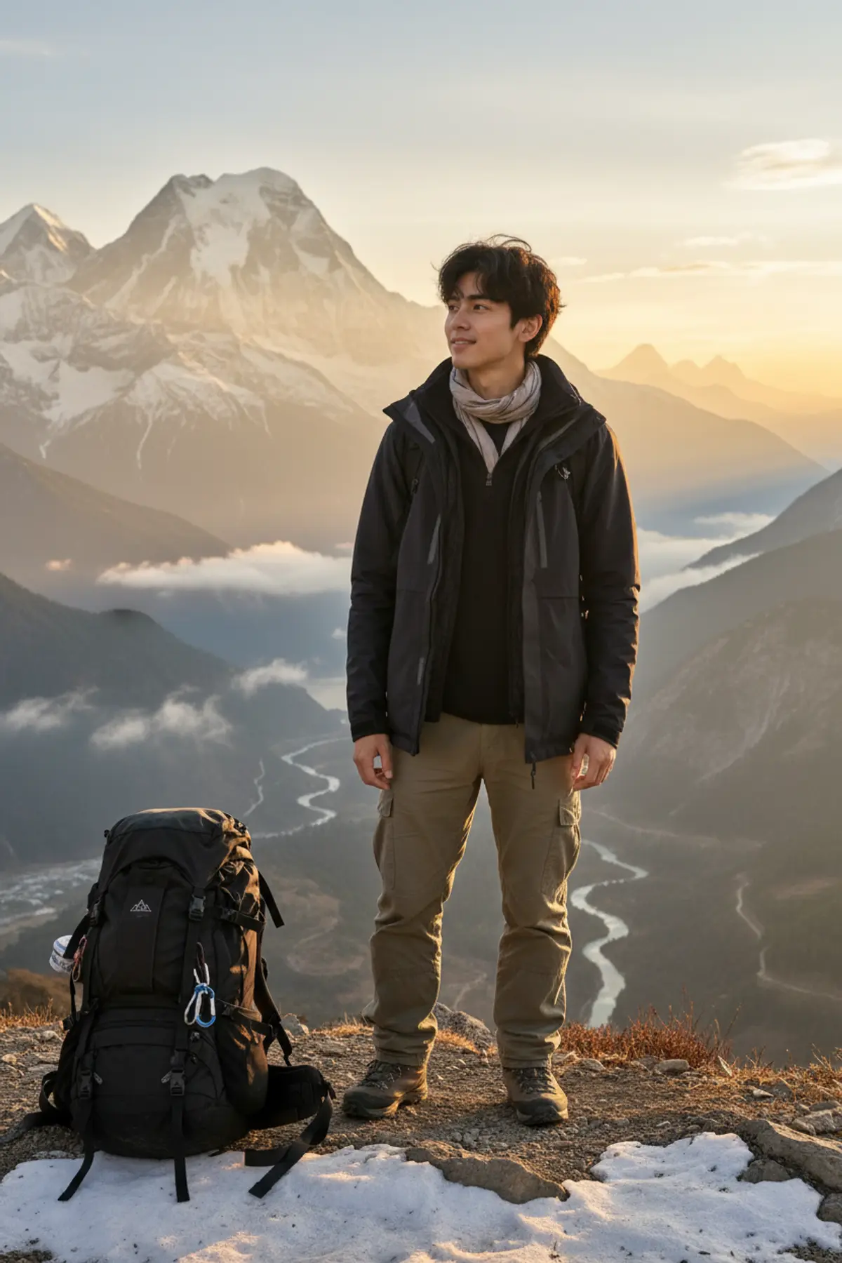 Himalayan Travel Portrait AI photo by Serene