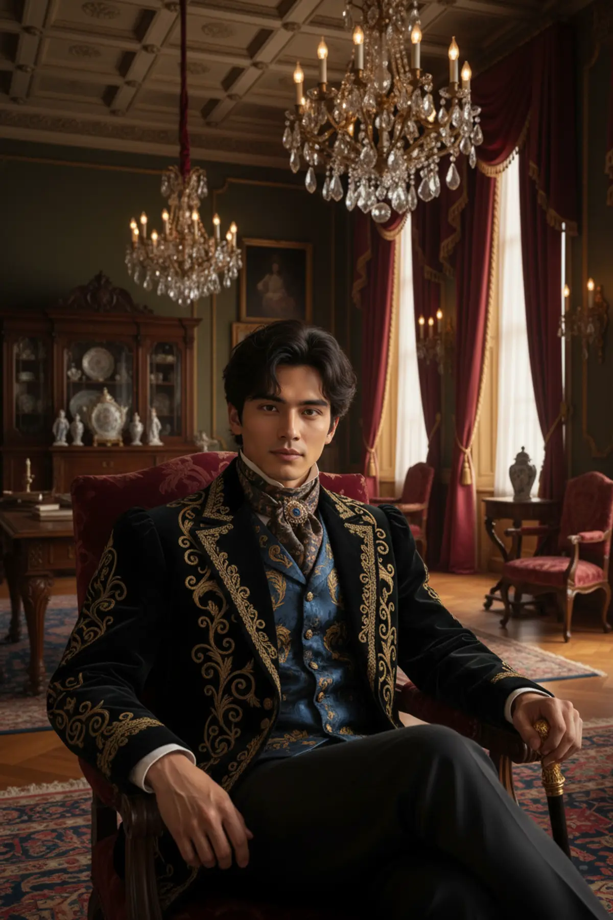 Victorian Royal Portrait: AI-generated from the original photo