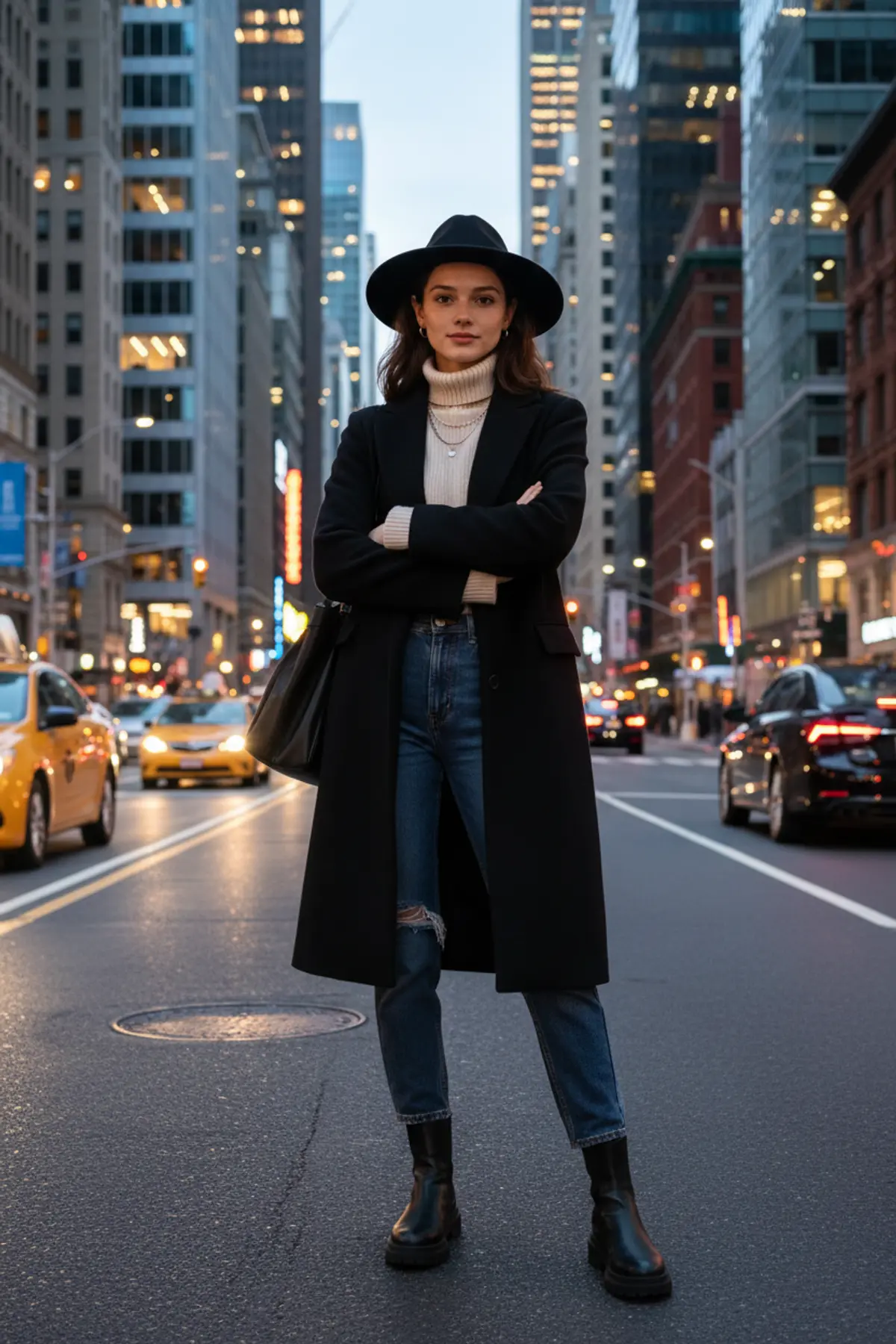 New York Editorial: AI-generated from the original photo