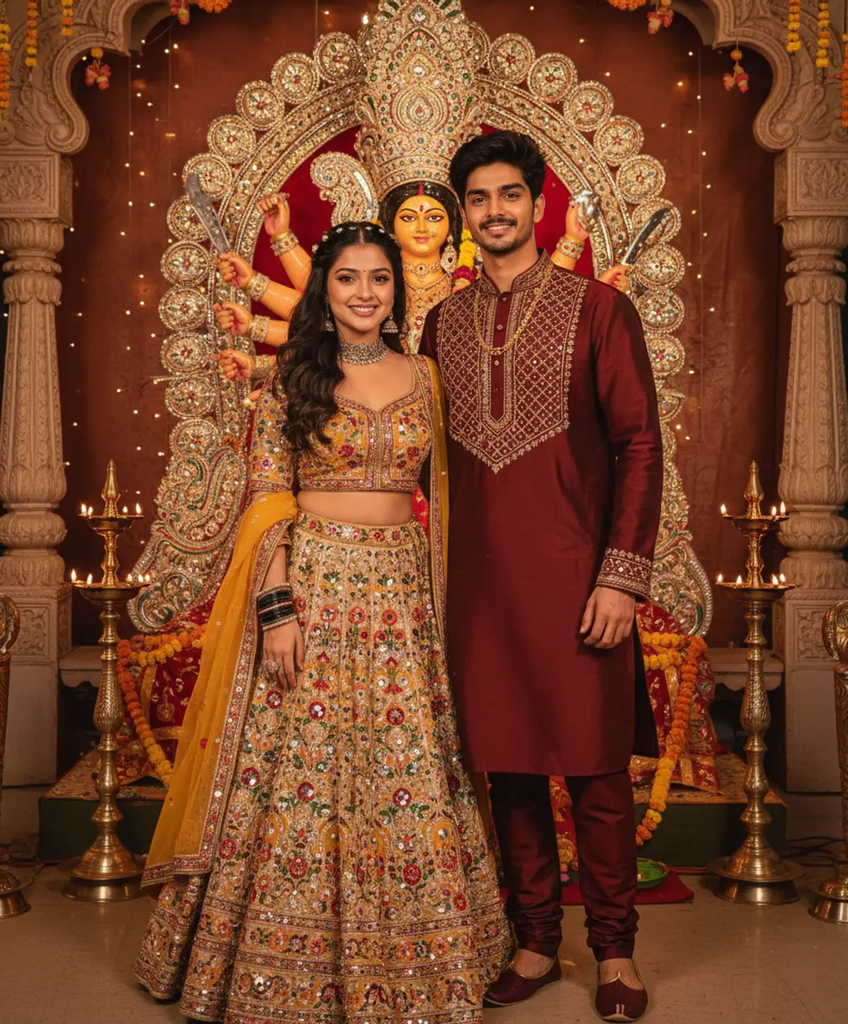 Couple – Navratri 2026 ❤️✨ AI photo by Serene