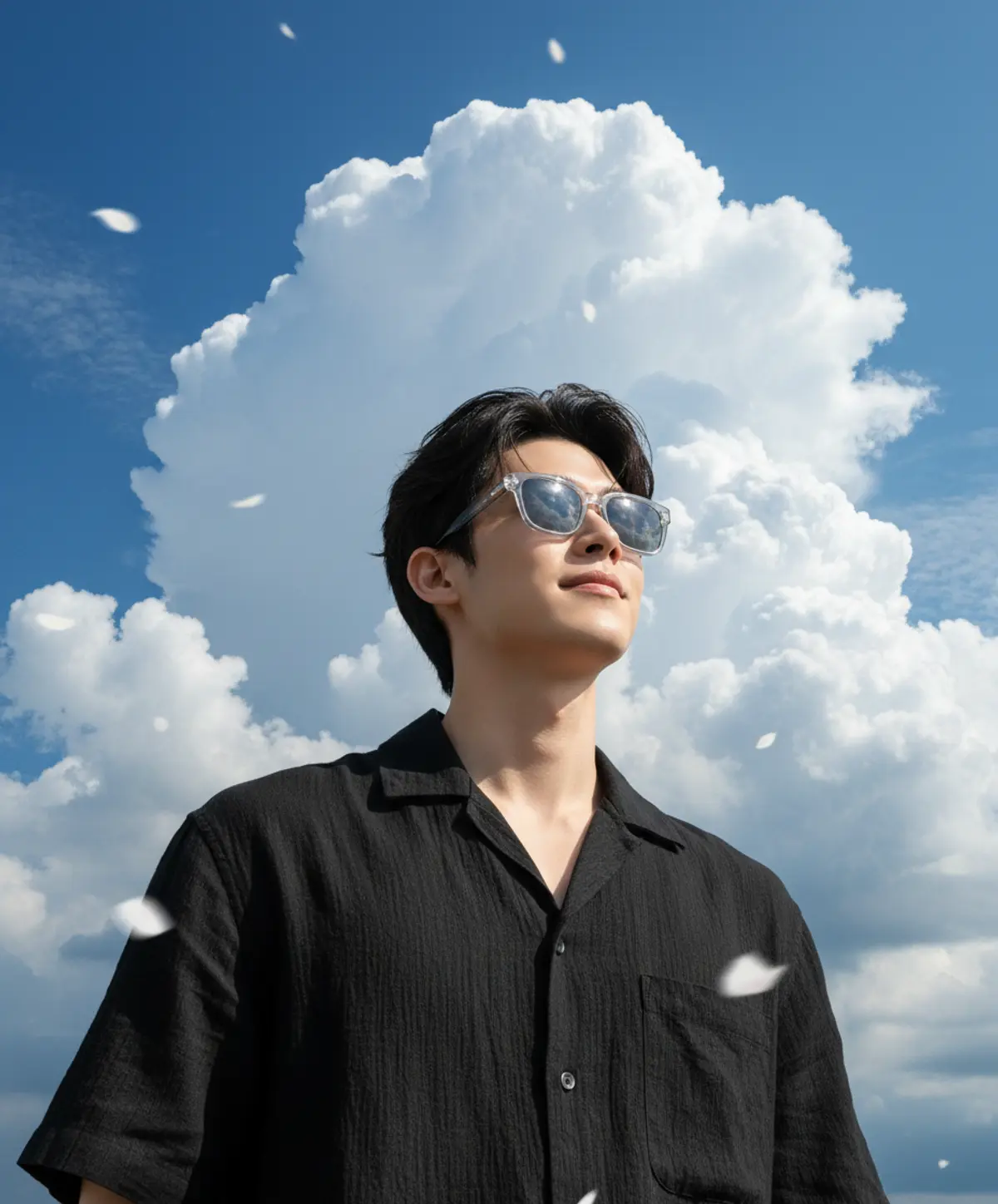 Skyward Summer Editorial: AI-generated from the original photo