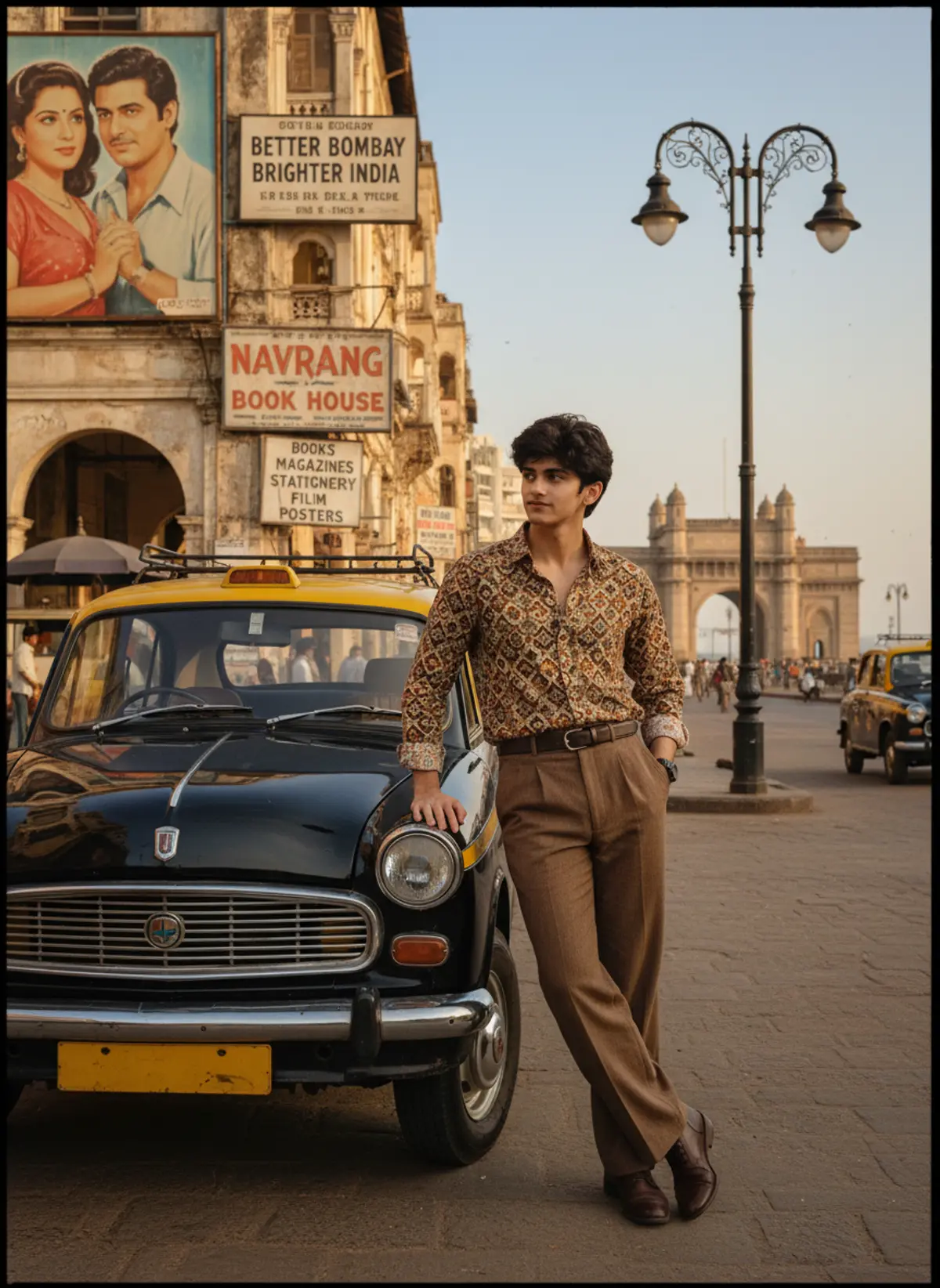 Vintage Bombay Time Capsule: AI-generated from the original photo