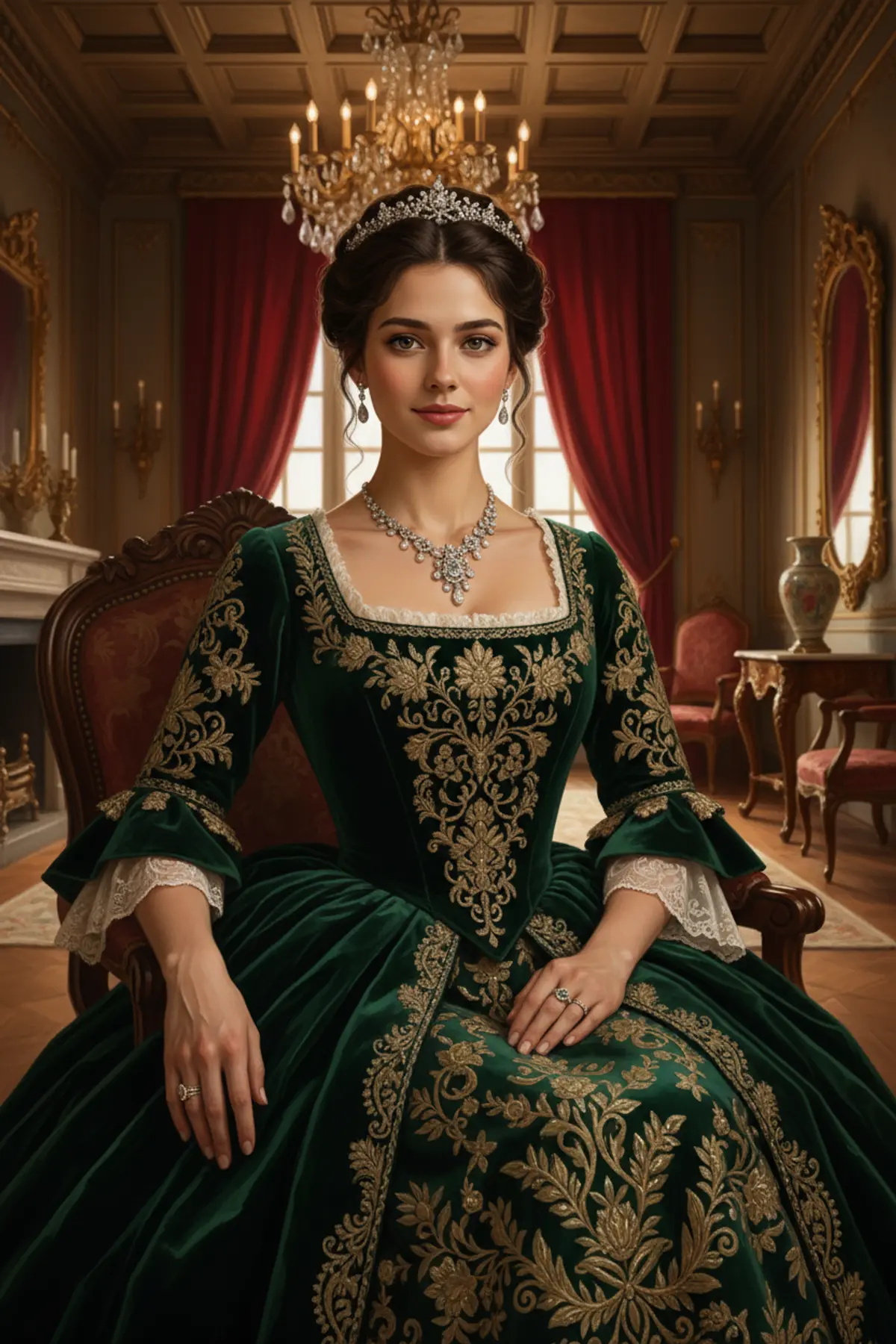 Victorian Royal Portrait: AI-generated from the original photo