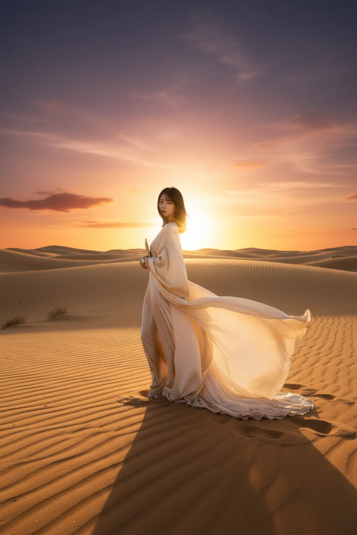 Desert Fashion Editorial AI photo by Serene