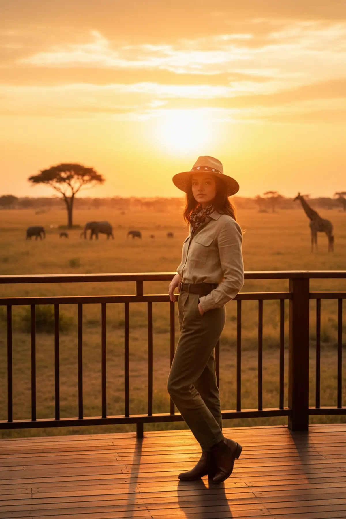 African Safari Luxury AI photo by Serene