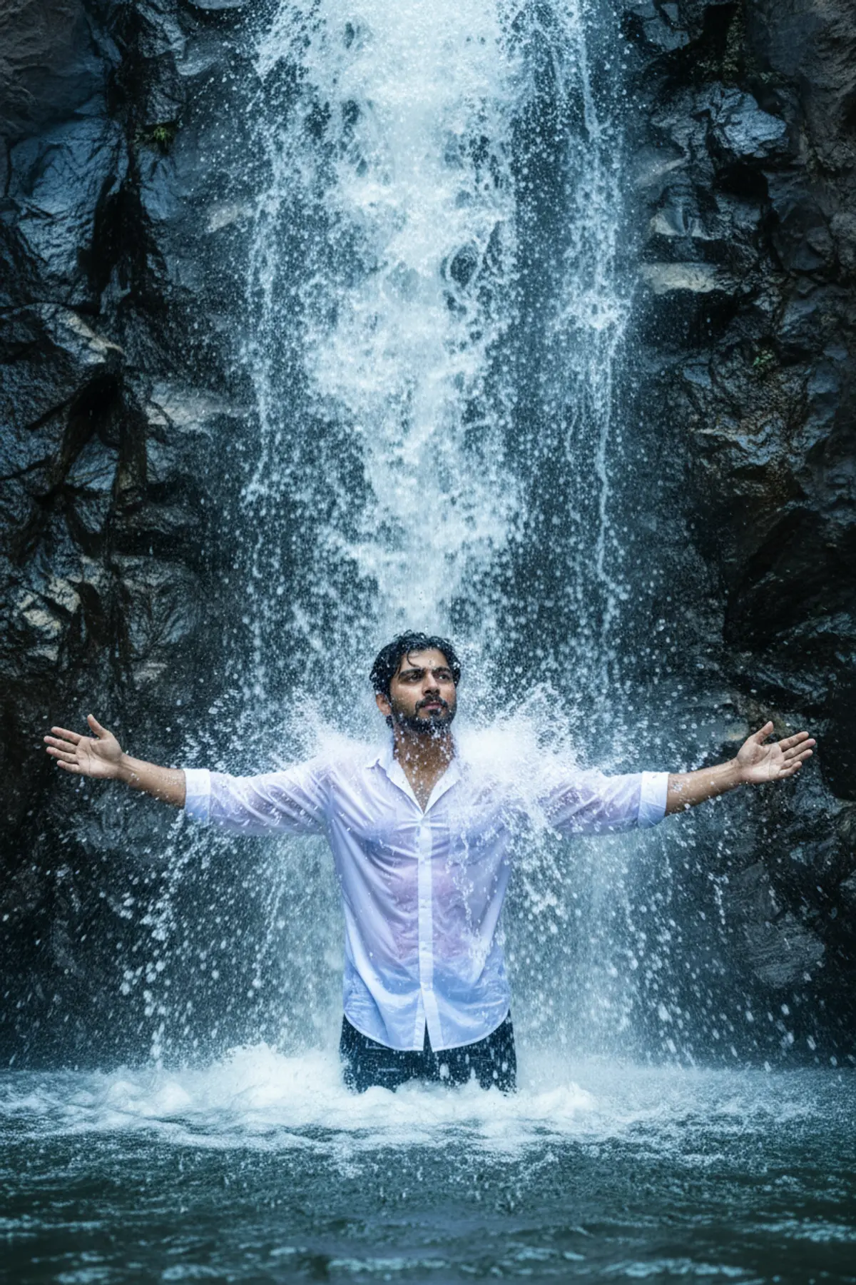 Cinematic Nature Adventure Portrait: AI-generated from the original photo