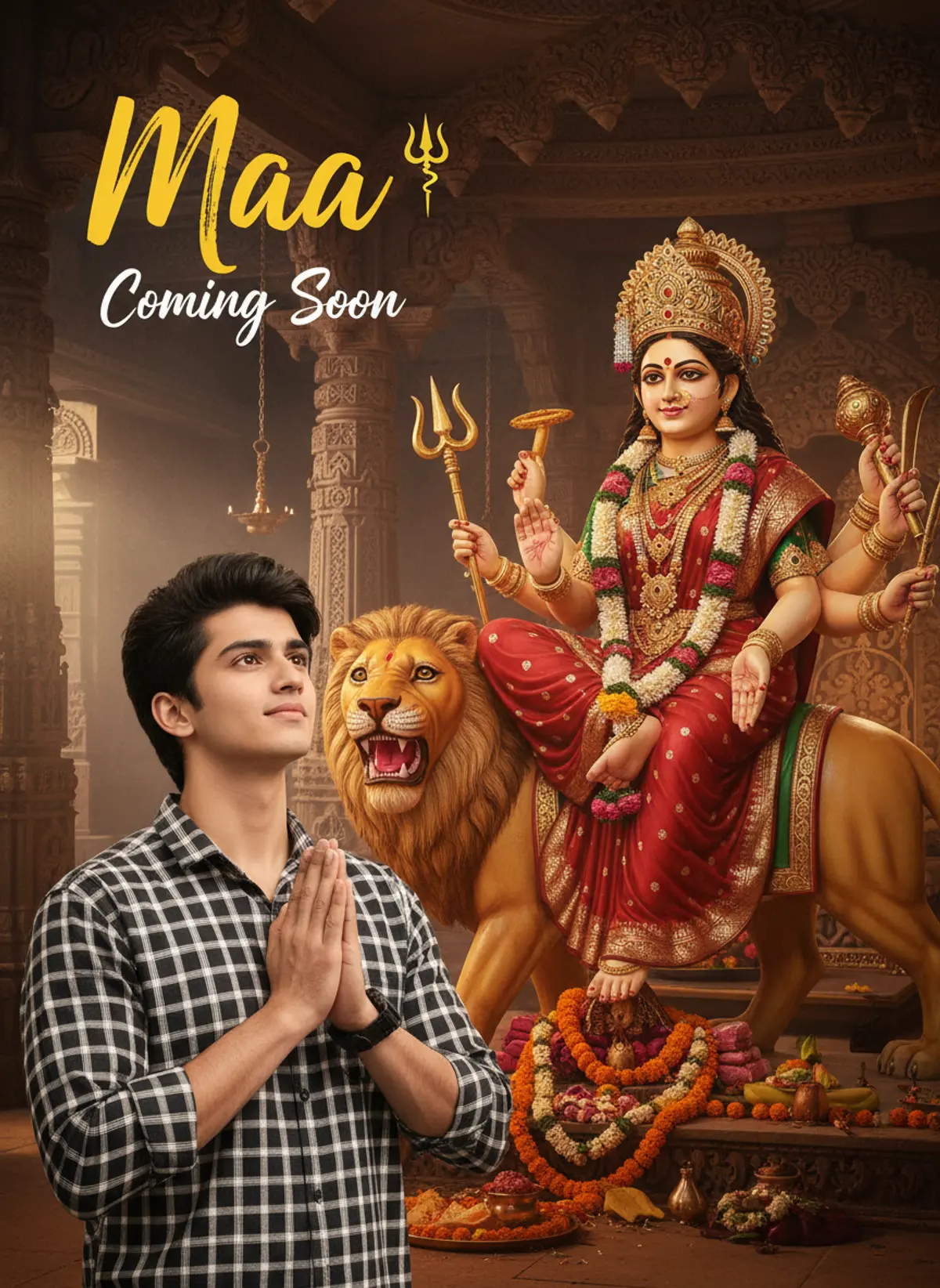 Maa Durga — Devotional Blessings AI photo by Serene