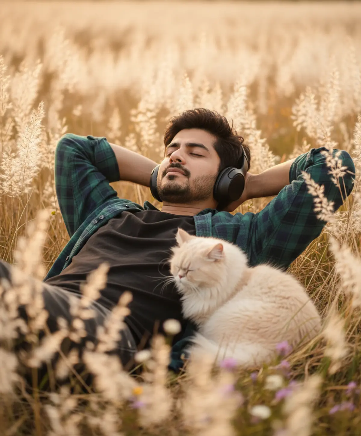 Dreaming in the White Fields AI photo by Serene