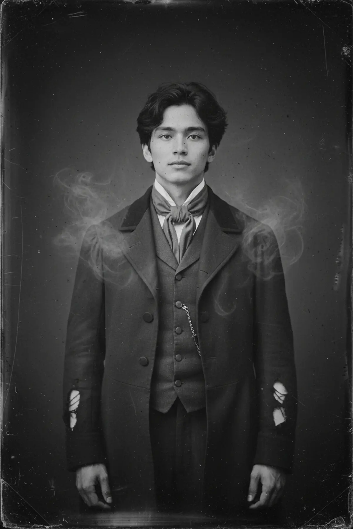 Victorian Ghost Wet Plate Portrait AI photo by pixkoz.picks